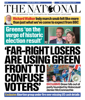 Cover of The National (Scotland)