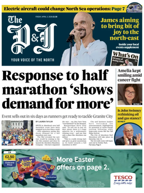 Cover of The Press and Journal (Aberdeen and Aberdeenshire)