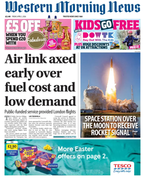 Cover of Western Morning News