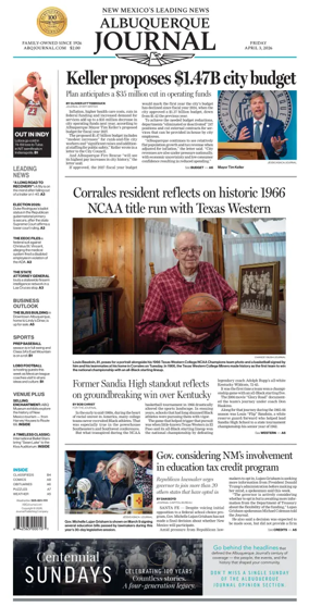 Cover of Albuquerque Journal