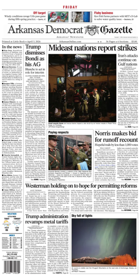 Cover of Arkansas Democrat-Gazette