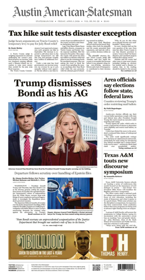 Cover of Austin American-Statesman