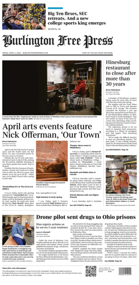 Cover of Burlington Free Press