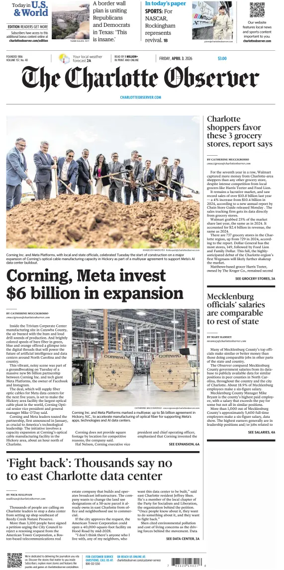 Cover of The Charlotte Observer