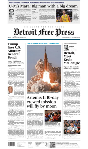 Cover of Detroit Free Press