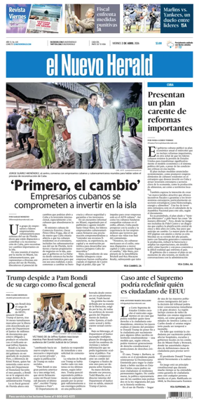 Cover of El Nuevo Herald