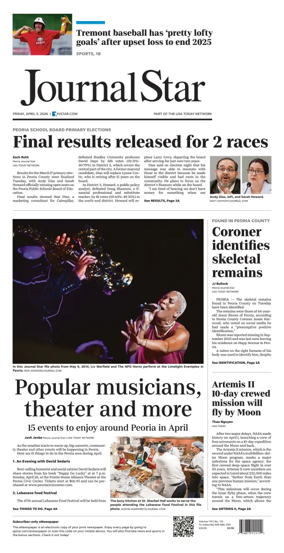 Cover of Journal Star (Peoria)