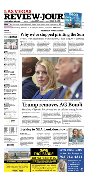 Cover of Las Vegas Review-Journal