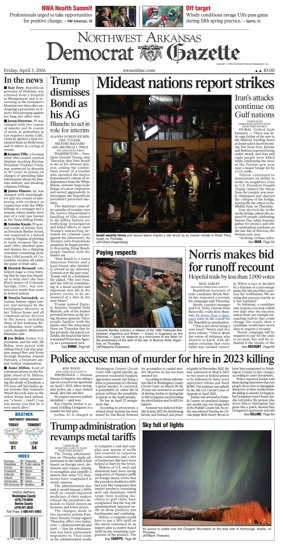 Cover of Northwest Arkansas Democrat-Gazette