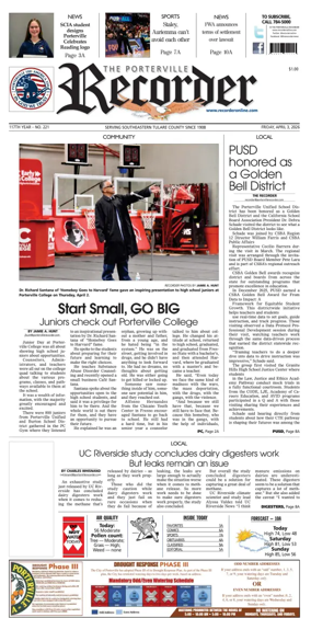 Cover of Porterville Recorder