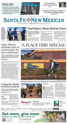 Cover of Santa Fe New Mexican