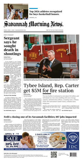 Cover of Savannah Morning News
