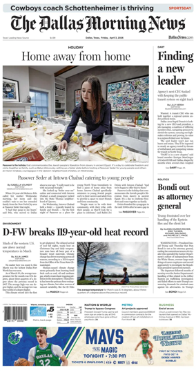 Cover of The Dallas Morning News