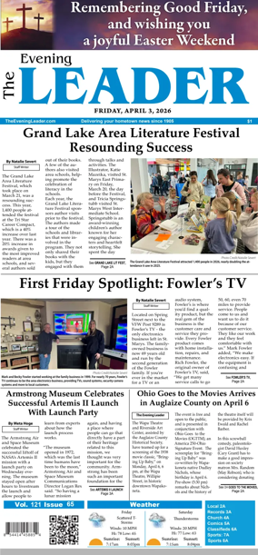 Cover of The Evening Leader