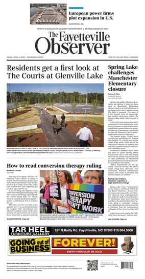 Cover of The Fayetteville Observer