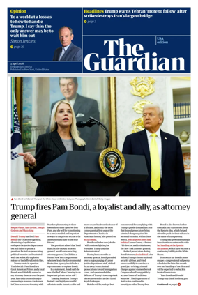 Cover of The Guardian (USA)