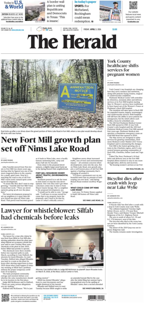 Cover of The Herald (Rock Hill)