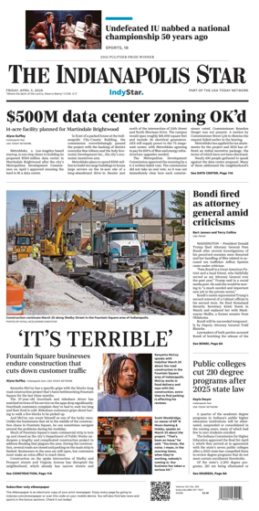 Cover of The Indianapolis Star