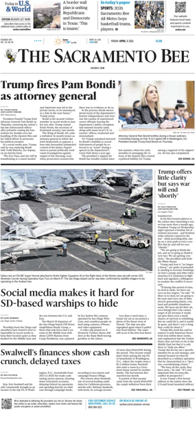 Cover of The Sacramento Bee