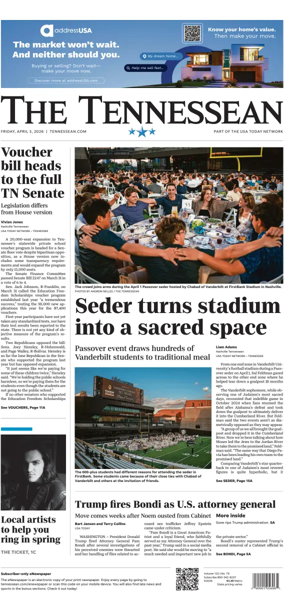 Cover of The Tennessean