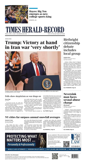 Cover of Times Herald-Record