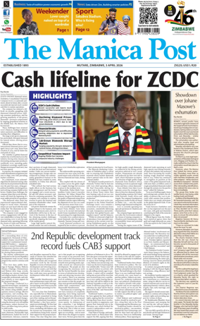 Cover of The Manica Post