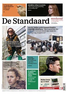 Cover of De Standaard