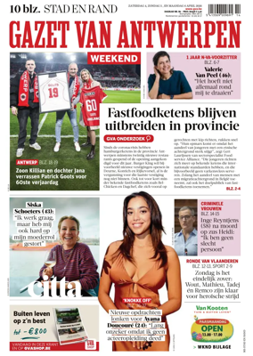 Cover of Gazet van Antwerpen Stad en Rand