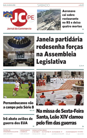 Cover of Jornal do Commercio
