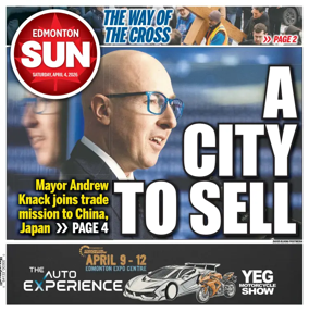 Cover of Edmonton Sun