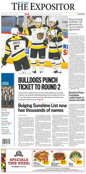 Cover of The Expositor (Brantford)