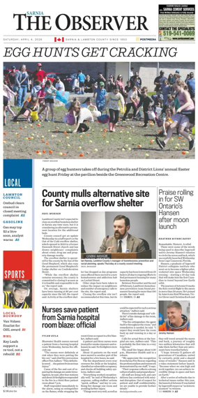 Cover of The Observer (Sarnia)