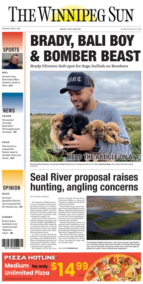 Cover of Winnipeg Sun