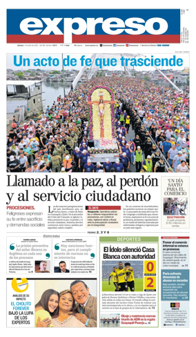 Cover of Diario Expreso