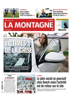 Cover of La Montagne (Moulins)