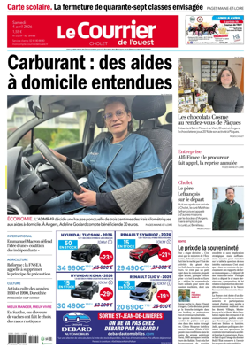 Cover of Le Courrier de l’Ouest (Cholet)