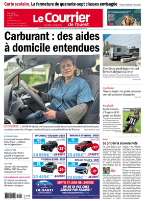 Cover of Le Courrier de l’Ouest (Nord Anjou)