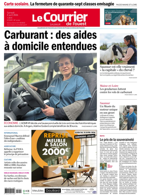 Cover of Le Courrier de l’Ouest (Saumur)