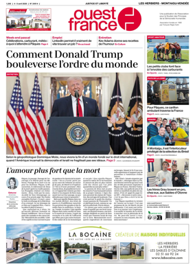 Cover of Ouest France (Les Herbiers / Montaigu)