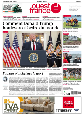 Cover of Ouest France (Lorient)