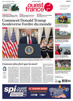 Cover of Ouest France (Pontivy)