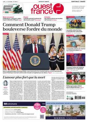 Cover of Ouest France (Saint-Malo)