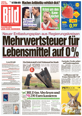 Cover of BILD Hamburg