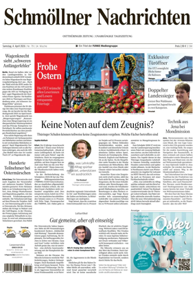 Cover of Ostthuringer Zeitung (Schmolln)