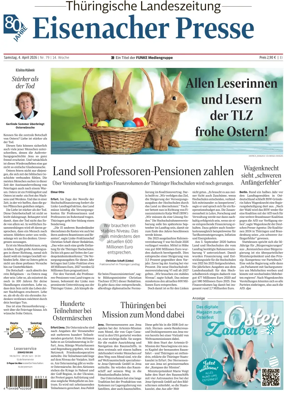 Cover of Thuringische Landeszeitung (Eisenach)
