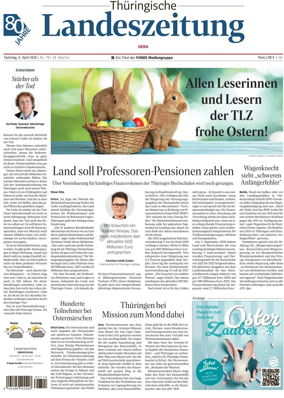 Cover of Thuringische Landeszeitung (Gera)