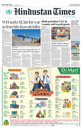 Cover of Hindustan Times Uttarakhand