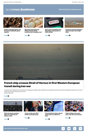 Cover of Euronews Business