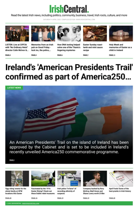 Cover of Irish Central