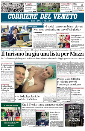 Cover of Corriere del Veneto (Treviso e Belluno)